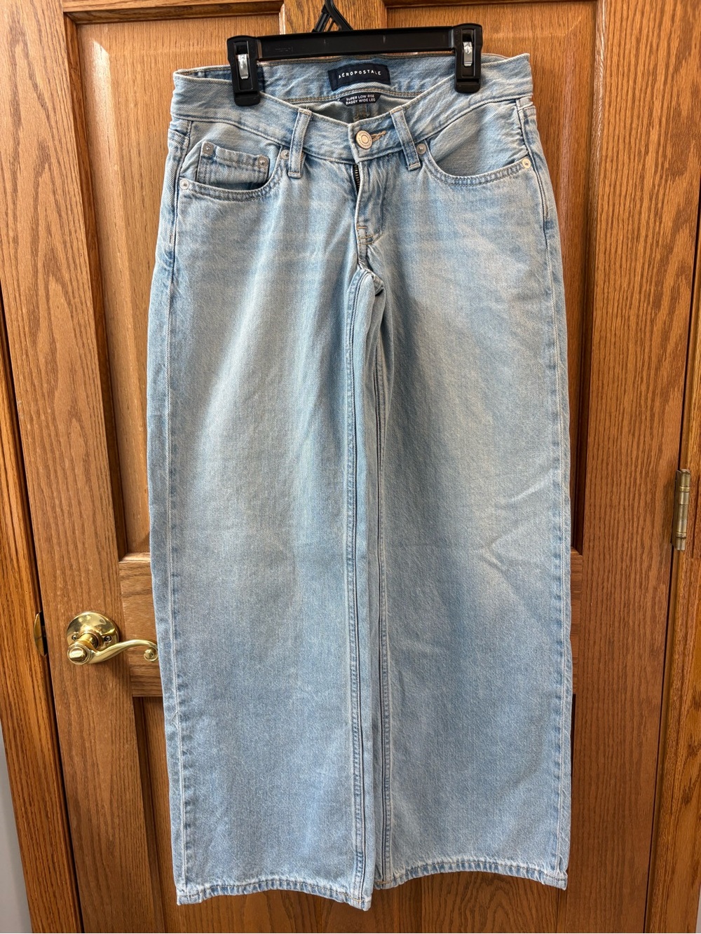 Aeropostale Light Blue Wide-Leg Jeans